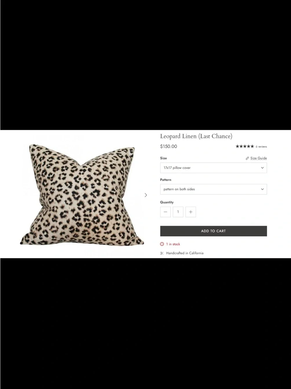 Set of two discontinued Arianna Belle leopard linen pillow covers - 17x17